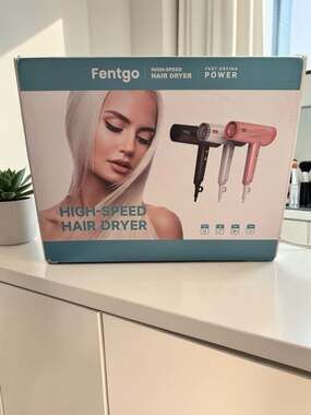 Fentgo High-Speed Hair Dryer TD-2308 1875W White with Diffuser